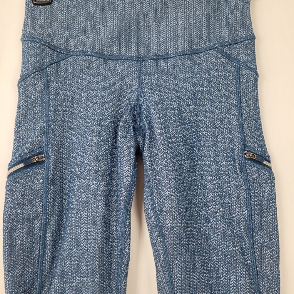 Athleta Static Drifter Capri/Crop Legging Ocean Blue XS 983305 - Picture 4 of 11